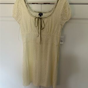 Pacsun white Lacey mini dress size large